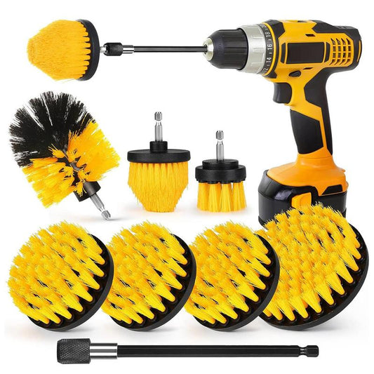 Drill Brush Attachment Tools Set without Power Drill, Power Scrubber Cleaning Brush Kit, Powerful Home Cleaning Tool