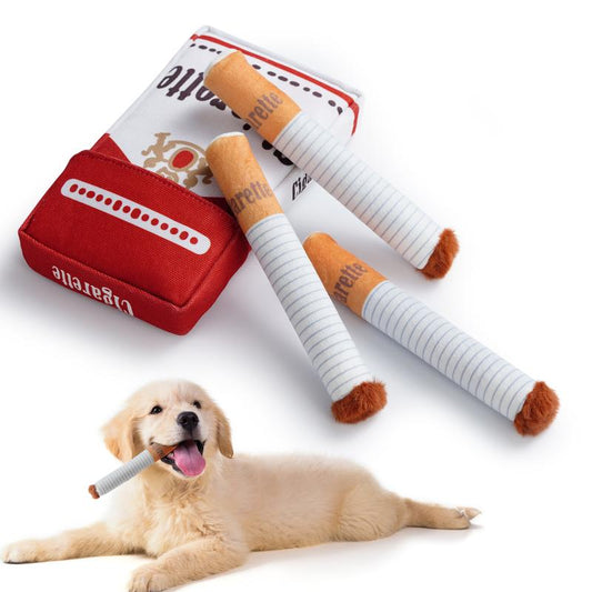 Nocciola 3 Packs Squeaky Puff Stick Toys with a Box Upgraded Version, Funny Interactive Dog Toys